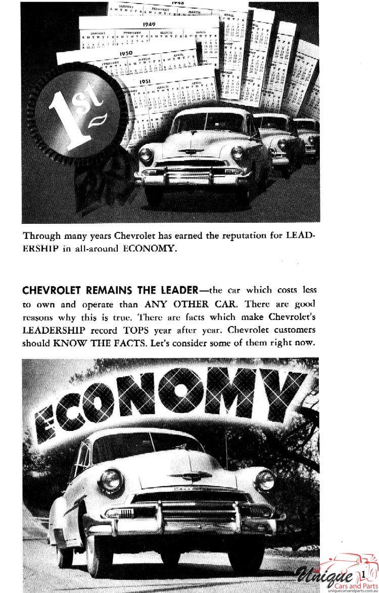 1951 Chevrolet The Leader Brochure Page 20